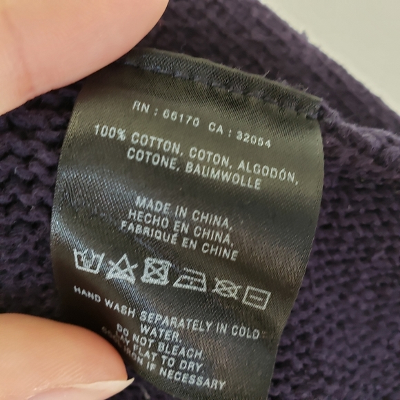 Rosie Neira Navy Nansen Pointelle Open Cardigan S - Picture 8 of 8